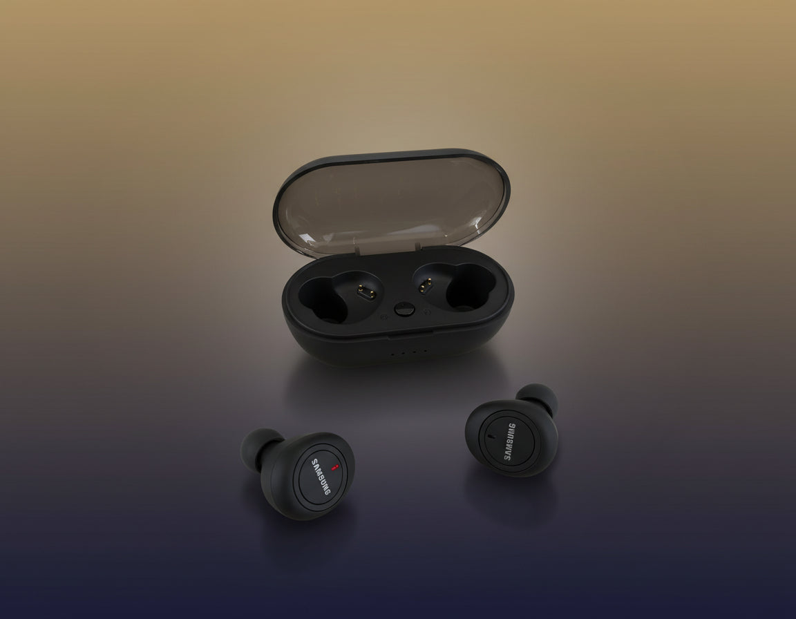 Audífonos manos libres TWS5 Bluetooth con control de funciones táctil.