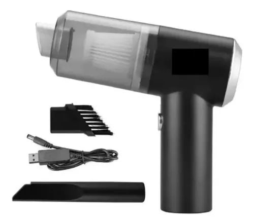 Kit aspiradora portátil 3 en 1, sopladora e inflador rápido.