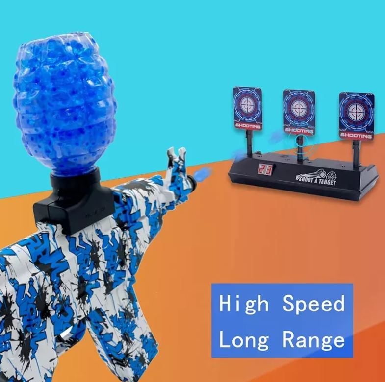 Pistola de agua gel eléctrica, alta velocidad, juego seguro para niños.