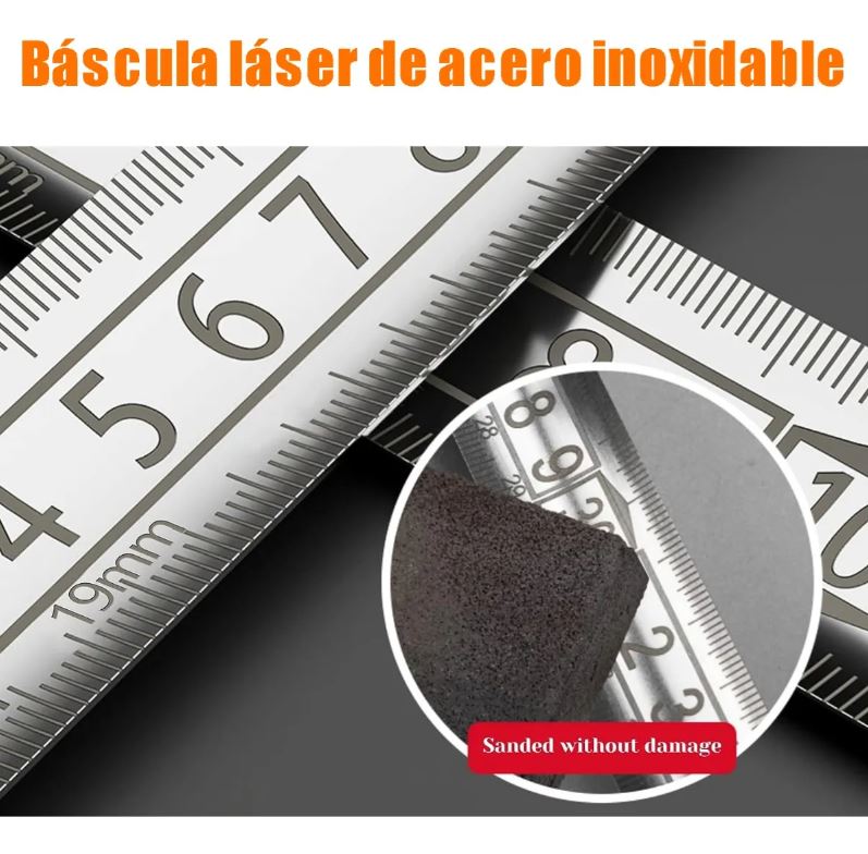 Cinta Métrica de Acero Inoxidable – Resistente al Agua y al Desgaste