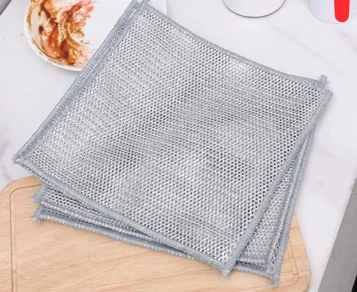 Set de 5 trapos de limpieza de seda plateada, con tecnología de alta absorción.