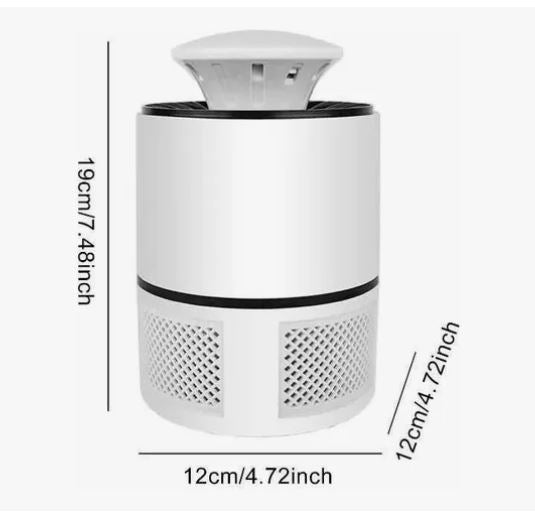 Lámpara Mata Mosquitos Eléctrica con Luz LED y Trampa de Succión