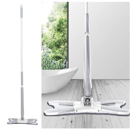 Trapeador de Microfibra Giratorio 2 en 1 - Para Uso Húmedo y Seco