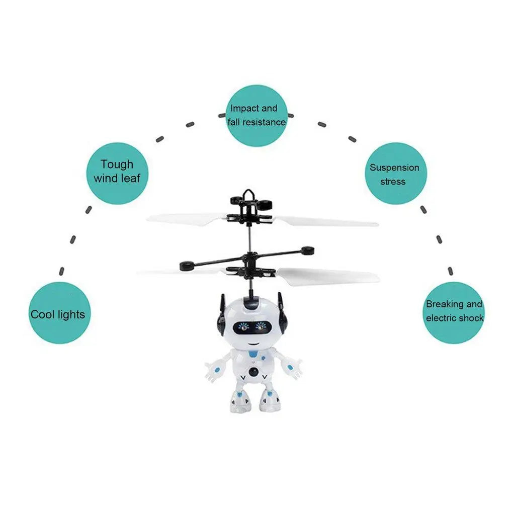 Mini Drone Robot Volador de Inducción Infrarroja para Niños