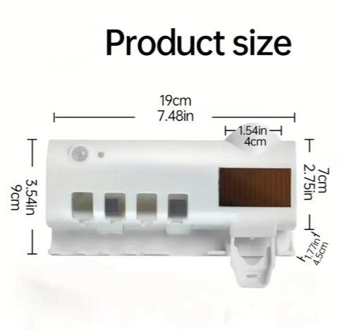 Esterilizador UVDent para Cepillos de Dientes Porta Cepillos Elimina Bacterias