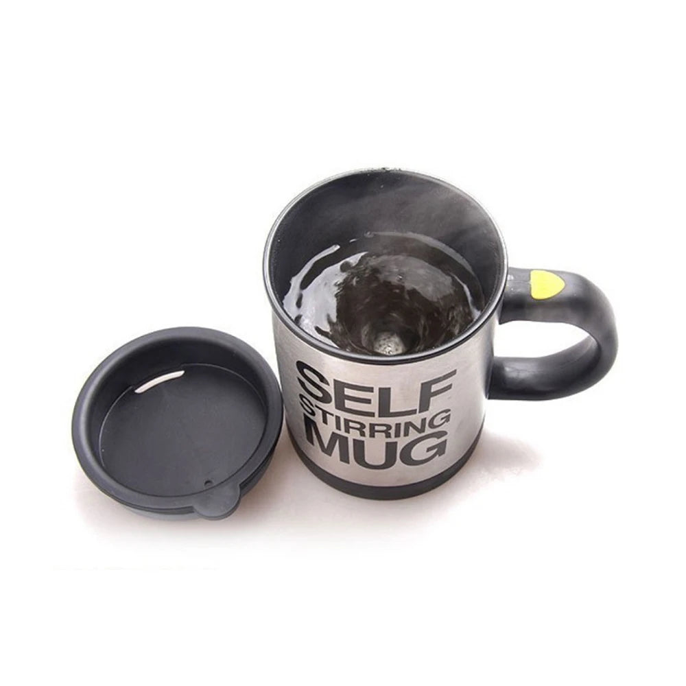 Taza Magnética Autoagitable de 400ml para Café y Bebidas