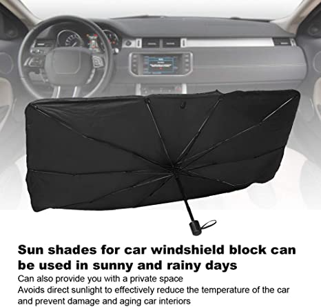 Sombrilla Protector Solar Plegable para Parabrisas de Auto con Martillo de Emergencia