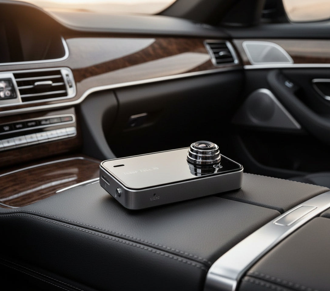 Cámara de grabación para coche HD 1080P con visión nocturna y grabación en loop.