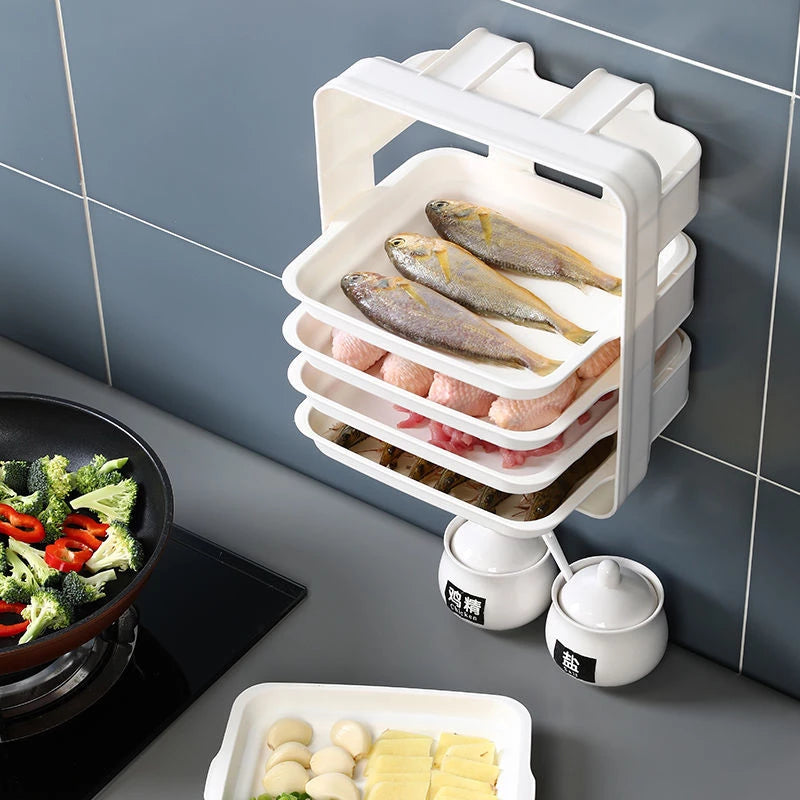 Organizador de Alimentos de 6 Niveles para Cocina y Despensa