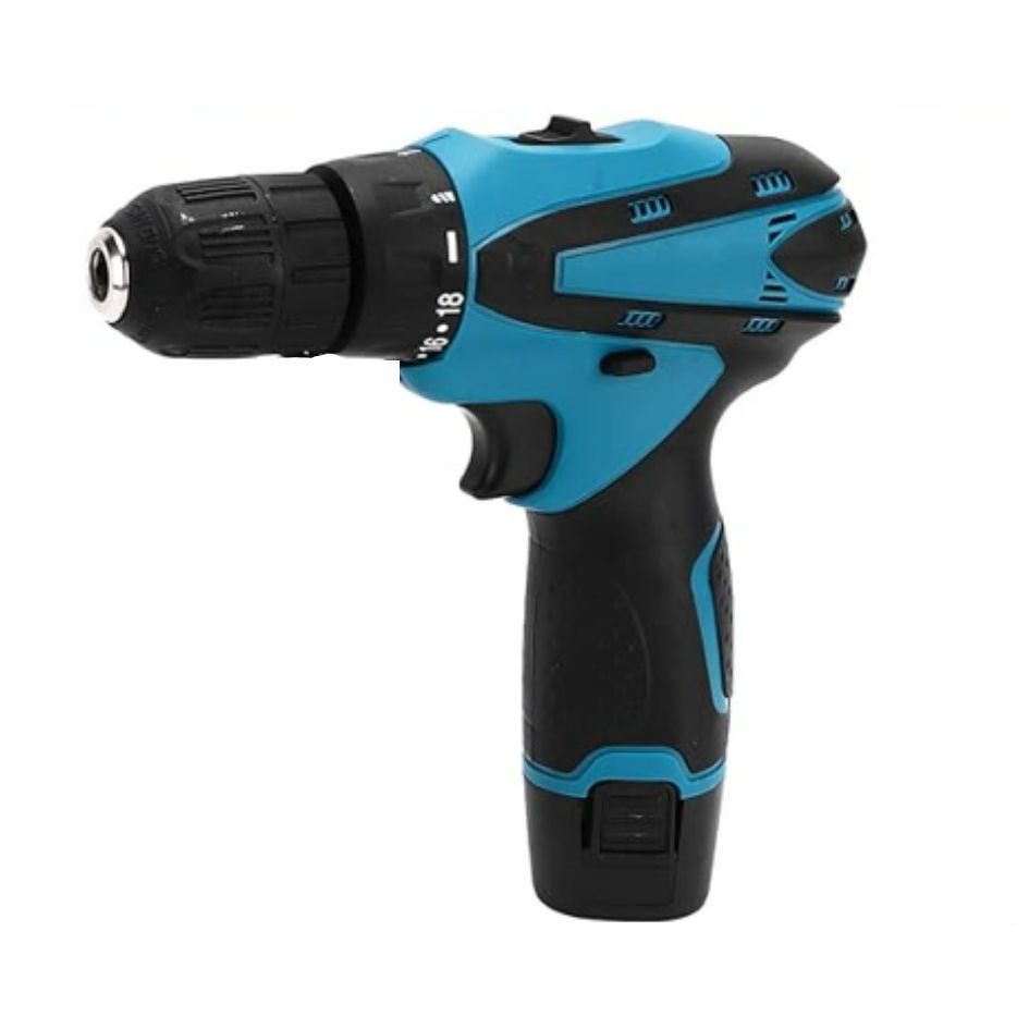 Taladro Destornillador Inalámbrico de 12V con 2 Baterías y Maletín