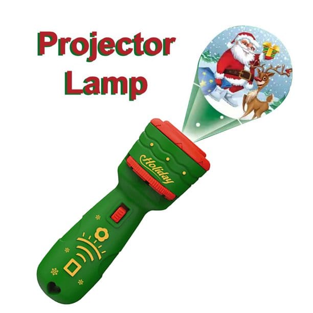 Linterna Proyectora de Navidad para Niños - Juguete y Proyector de Cuentos con 6 Diapositivas