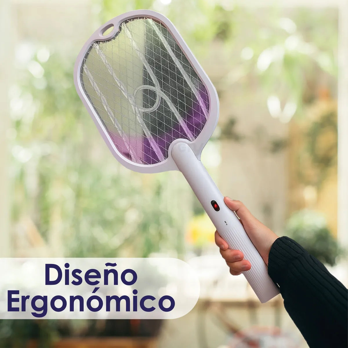 Raqueta Eléctrica Anti-insectos con Alto Voltaje de 3000V