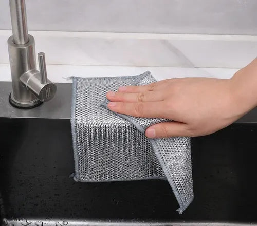 5 Paños de Seda Plateada de Alta Resistencia para Limpieza Impecable