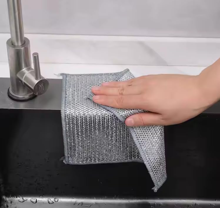 5 Paños de Seda Plateada de Alta Resistencia para Limpieza Impecable