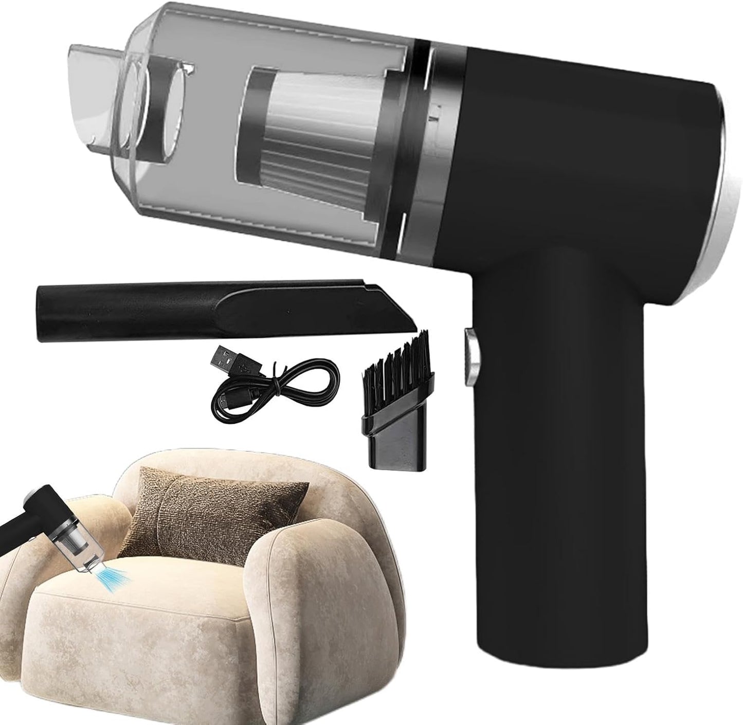 Aspiradora Portátil 3 en 1 – Aspira, y Sopla en Segundos