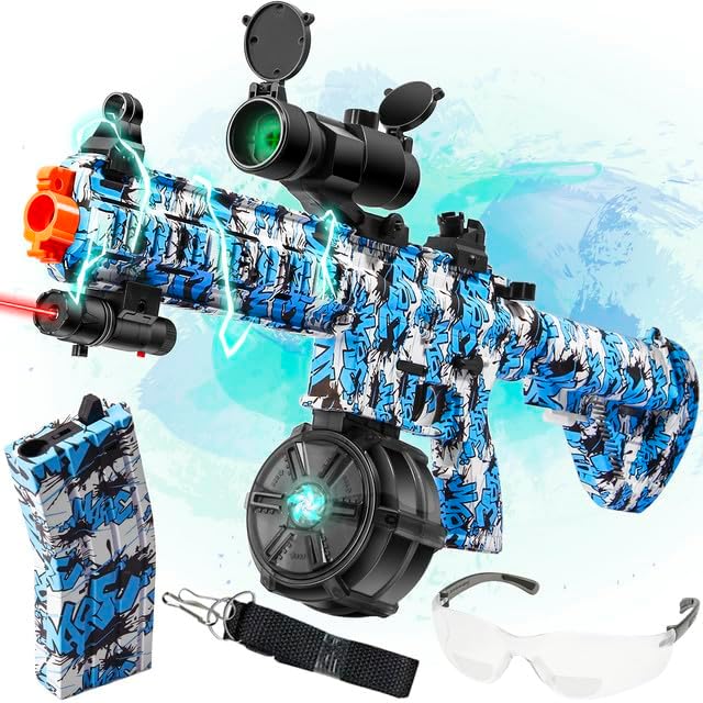 Blaster Hidrogel M416 – Dual Modo de Disparo y 40,000 Perlas de Agua para Juegos al Aire Libre