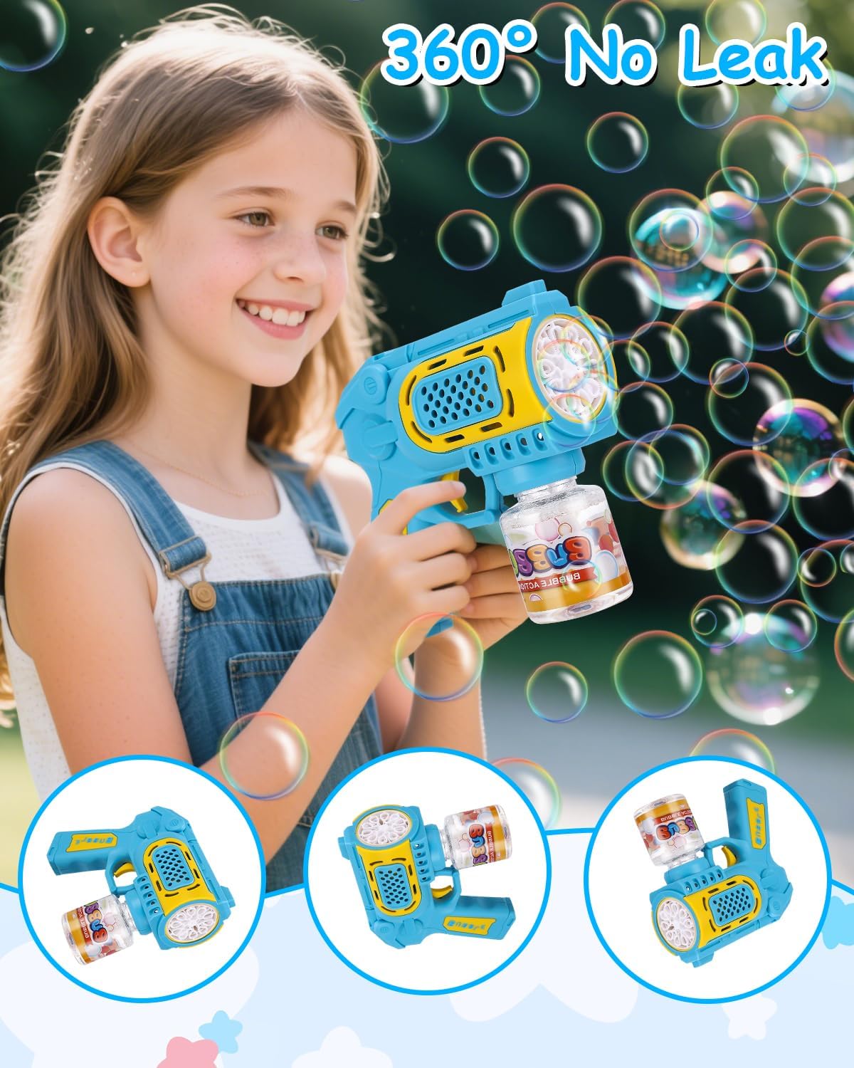 Pistola de Burbujas con LED – Diversión y Luces de Colores para Niños