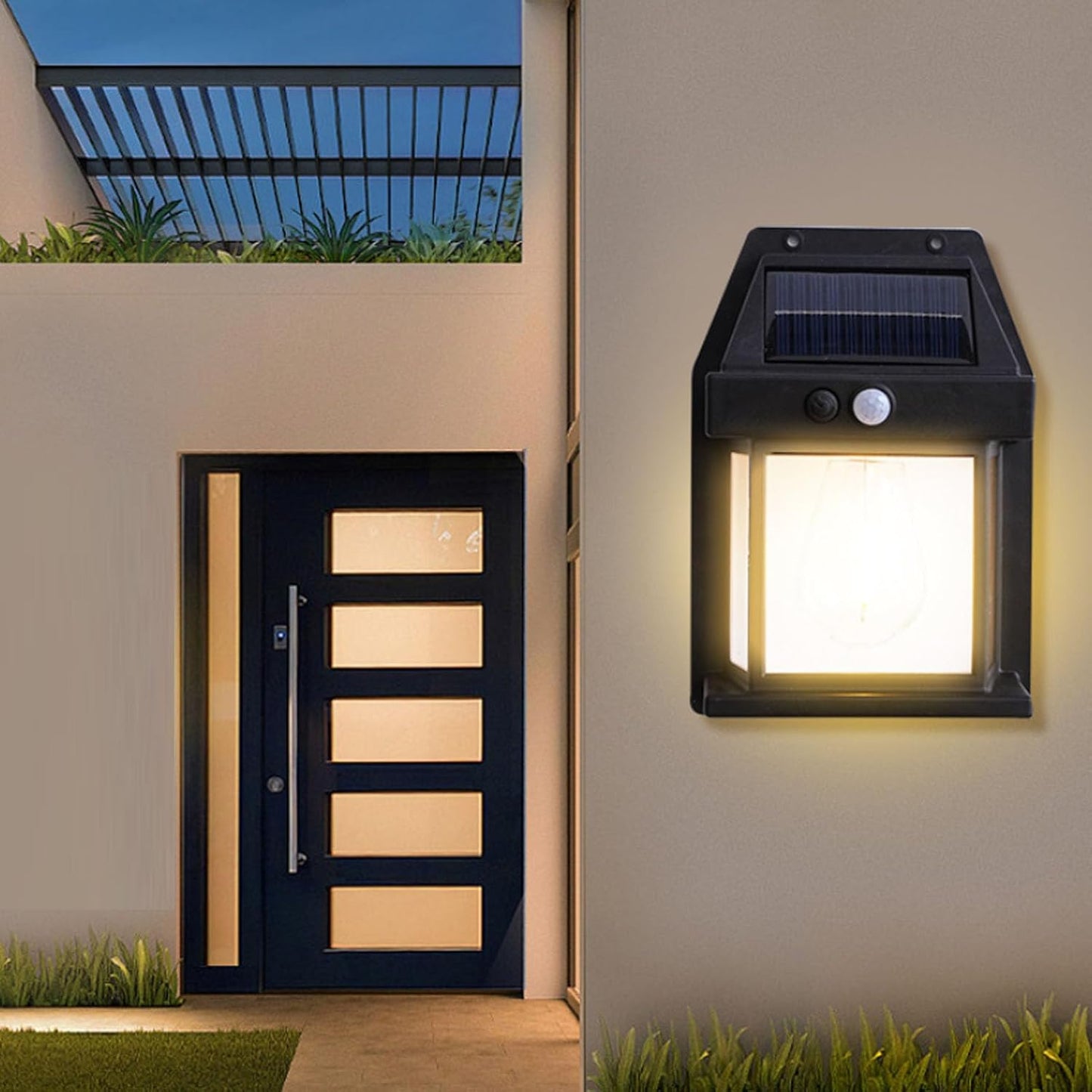 Farol Solar de Pared con Sensor de Movimiento – Ilumina tu Jardín sin Complicaciones