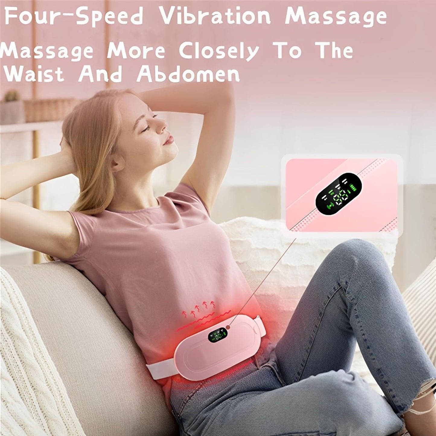 Cinturón de Estimulación TENS para Alivio Menstrual Inmediato