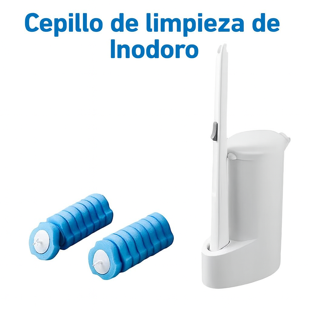 Escobilla Limpiadora de Baño con Cabezal Reemplazable – Limpieza Profunda y Duradera