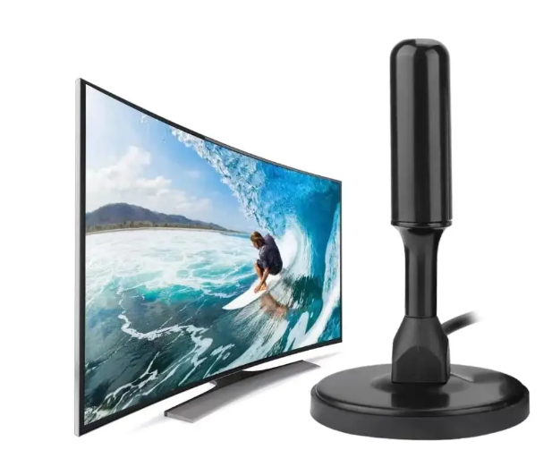 Antena aérea HD de alta definición para captar señales de televisión digital.