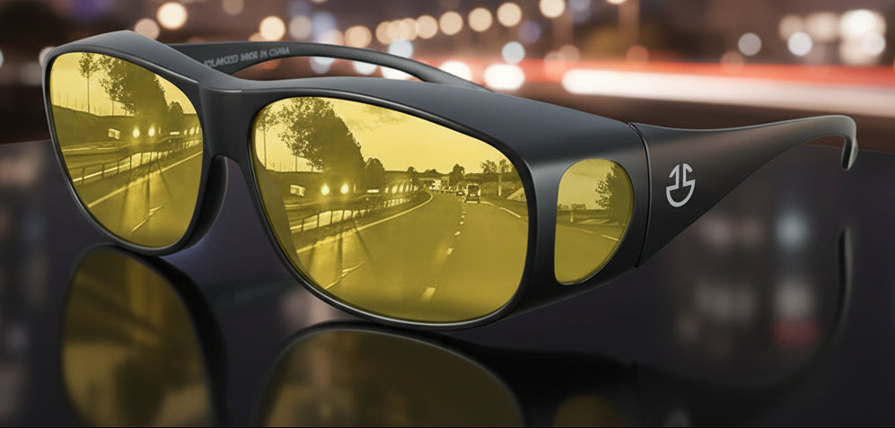 Anteojos para manejar de noche, polarizados anti-deslumbrantes, para auto.