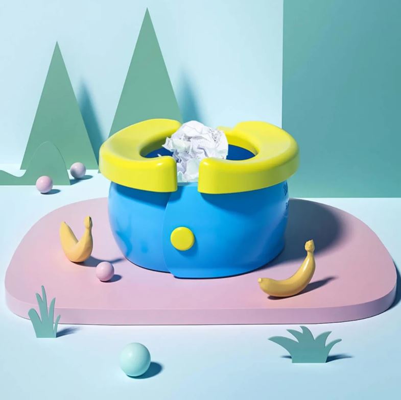 Bacinica de viaje plegable para niños, fácil limpieza, muy portátil.