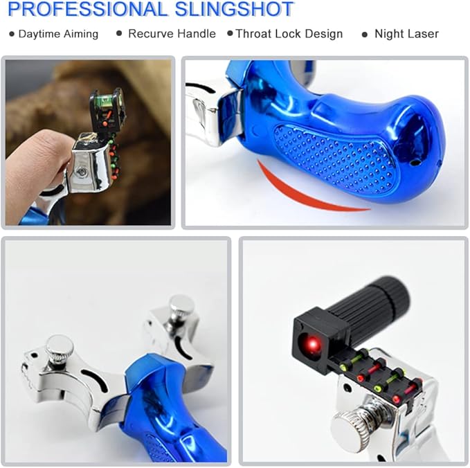 Catapulta profesional con mira láser, para caza y tiro deportivo.