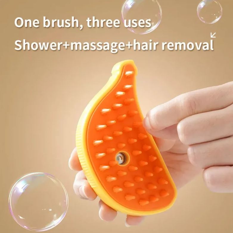 Cepillo a vapor eléctrico para perros y gatos, pelaje corto, antiestático.