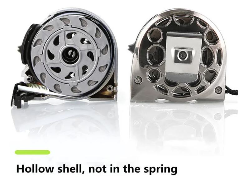 Cinta de medición de acero inoxidable, de alta resistencia para uso rudo.