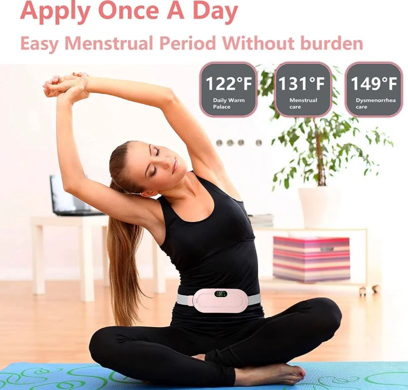 Cinturón TENS de terapia eléctrica, garantiza alivio rápido del cólico.