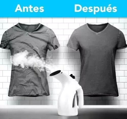 Desarrugador de ropa a vapor vertical, seguro para seda y telas delicadas.