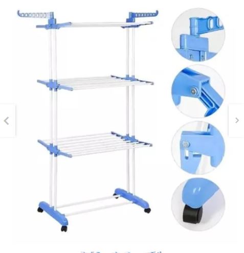 Tendedero de Ropa Plegable con 4 Niveles