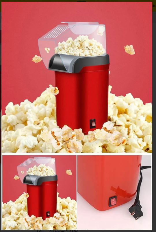 Electrodoméstico para hacer palomitas saludable, rápido y libre de grasa.