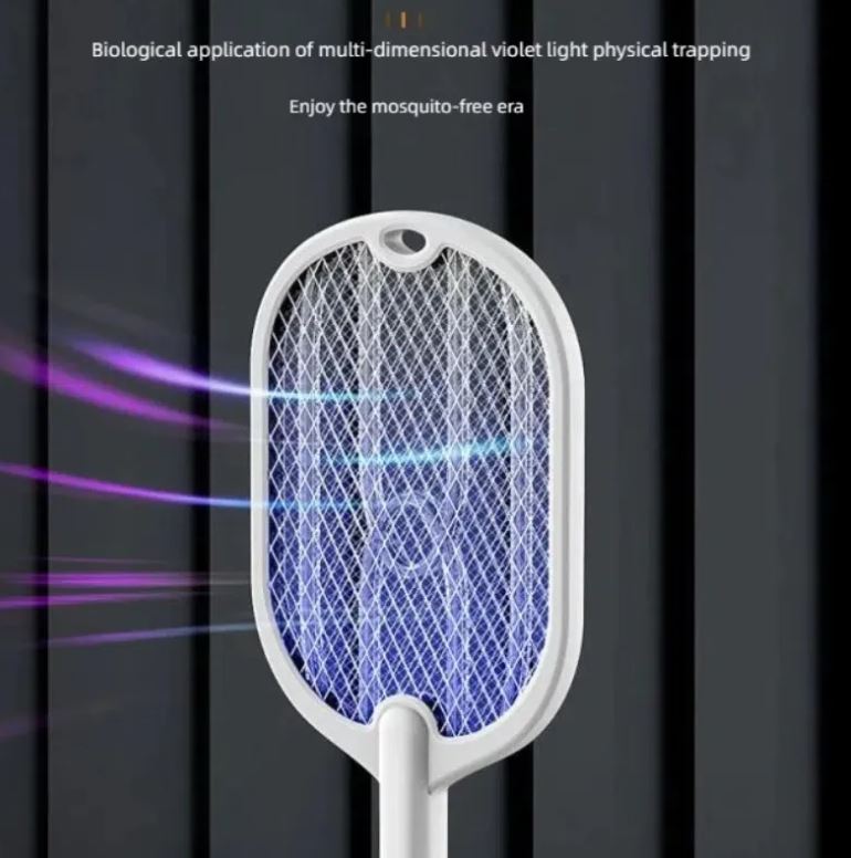 Eliminador de insectos voladores eléctrico, recargable y potente para el hogar.