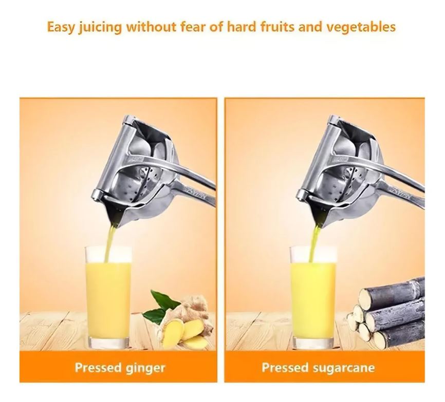 Extractor de jugo de palanca de aluminio, ideal para servicio pesado en México.