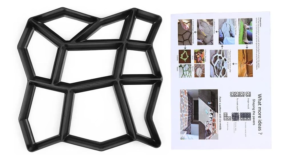 Molde Reutilizable para Caminos y Pisos – Diseño Profesional al Instante