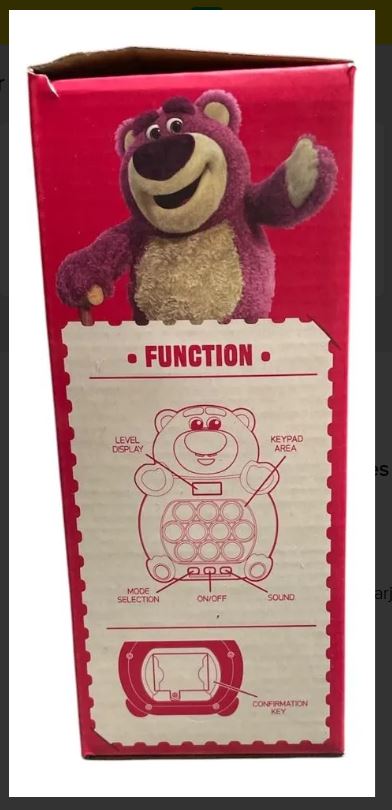 Fidget toy electrónico Lotso Pop It, ofrece alivio de estrés rápido.