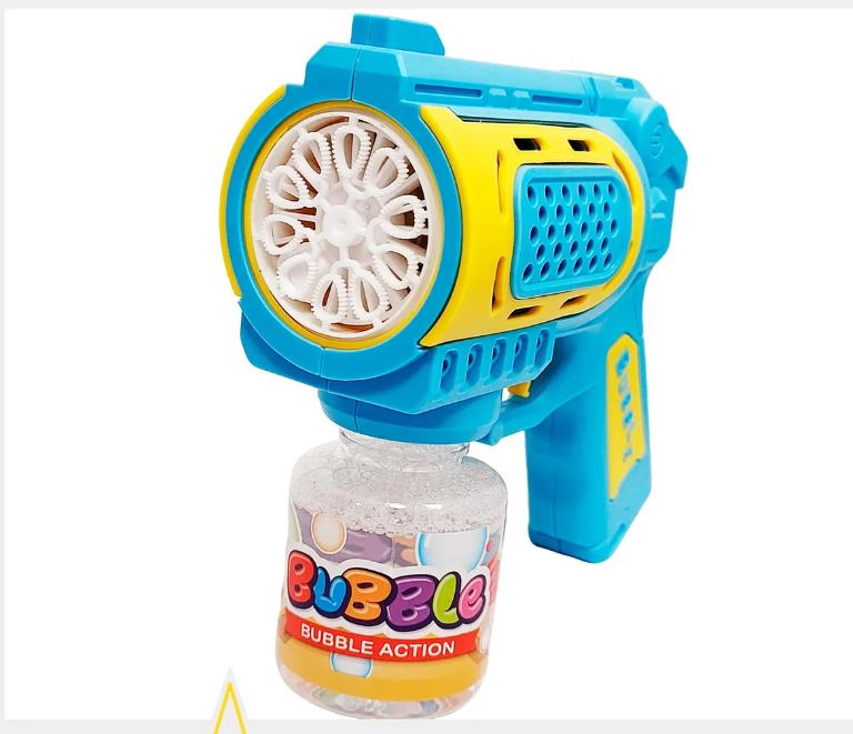 Pistola de Burbujas con LED – Diversión y Luces de Colores para Niños