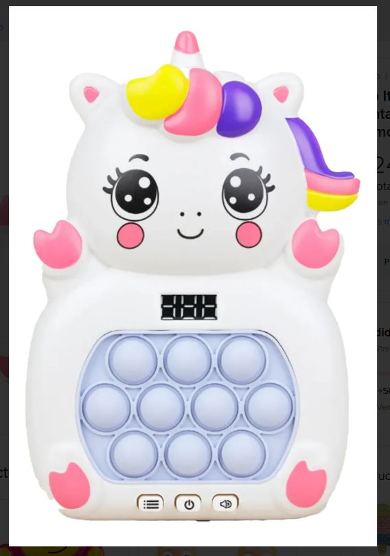 Juguete Pop It Electrónico Unicornio – Perfecto para Aliviar Estrés y Ansiedad