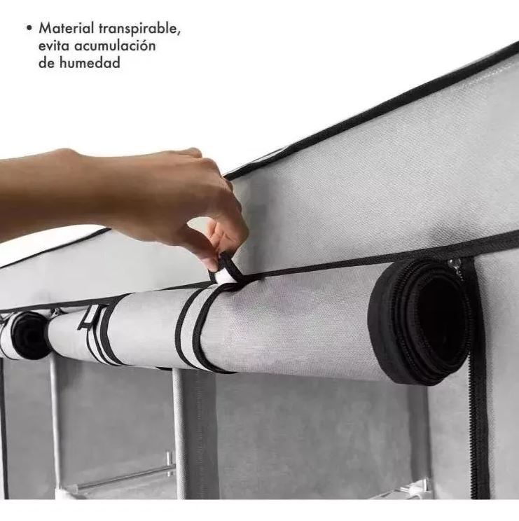 Guardarropa portátil desmontable, opción económica para ropa y zapatos.