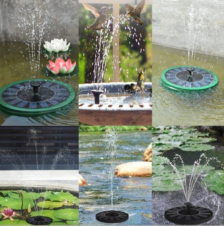 Fuente Solar de Agua para Jardín – Energía Solar para Decoración Ecológica y Funcional