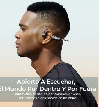 Headset óseo Bluetooth 5.3 con memoria interna, especial para deportistas.