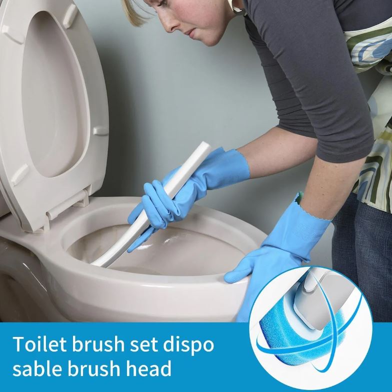 Escobilla Limpiadora de Baño con Cabezal Reemplazable – Limpieza Profunda y Duradera