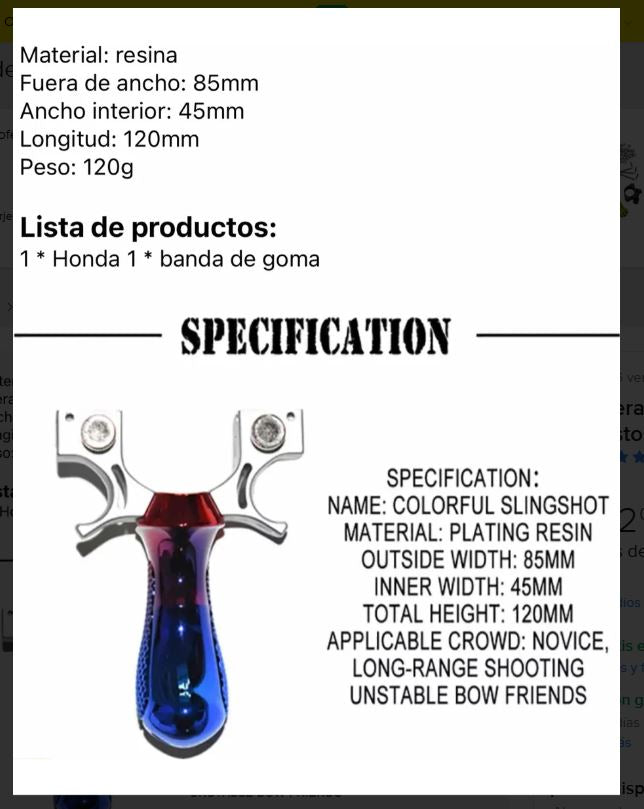 Resortera Profesional con Mira Láser – Precisión y Potencia para Caza y Competencias