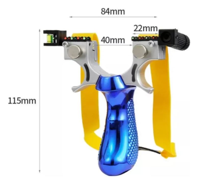 Resortera Profesional con Mira Láser – Precisión y Potencia para Caza y Competencias