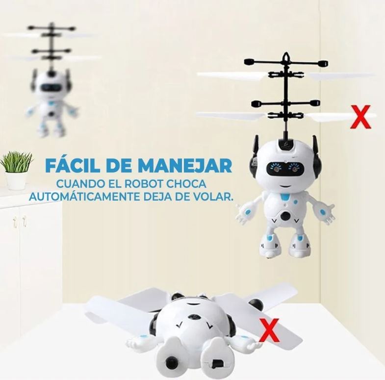 Mini Drone Robot Volador de Inducción Infrarroja para Niños