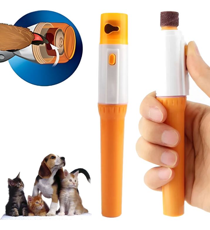 Lima Eléctrica para Uñas de Mascotas, Incluye 2 Limas y Rápida y Segura