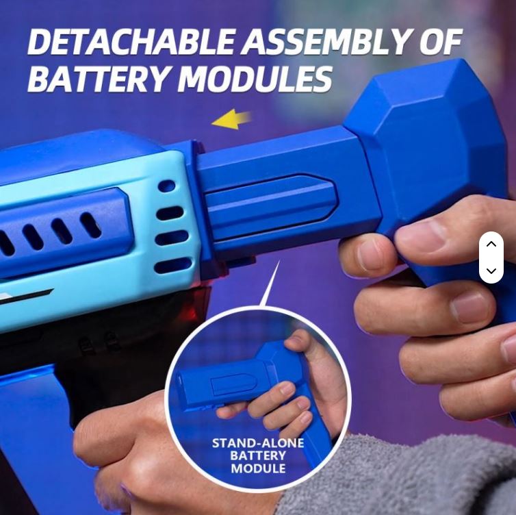 Pistola de Burbujas con 57 Agujeros y Luces LED – Divertido y Mágico para Niños