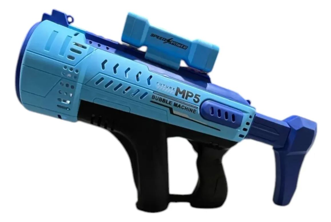 Pistola de Burbujas con 57 Agujeros y Luces LED – Divertido y Mágico para Niños